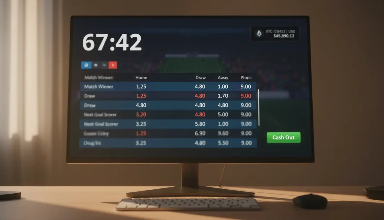 Live (In-Play) Bitcoin Betting: Latency, Limits and Cash-Out Rules